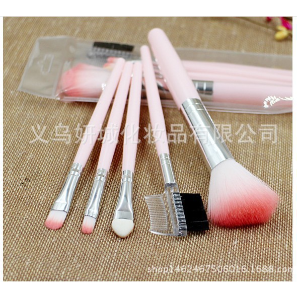 Bộ 5 Cọ Makeup Trang Điểm Hồng Xinh Xắn Cho Các Bạn Gái 1261 BẢO NHI SHOP