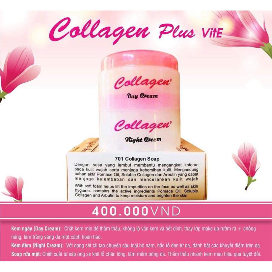 Combo serum và Bộ kem colagen Plus Vit e ---a | BigBuy360 - bigbuy360.vn