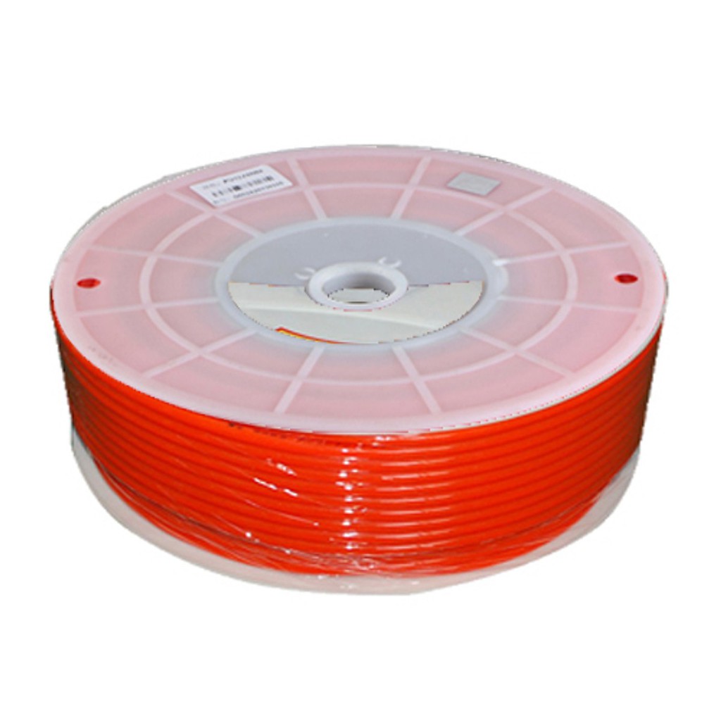 Dây PU khí nén, chất lỏng  8x6mm màu đỏ giá bán lẻ 1 mét