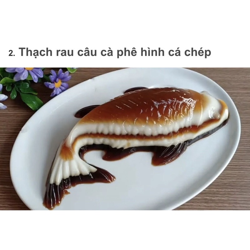 Khuôn Rau câu cá chép lẻ 25x12.5x7cm