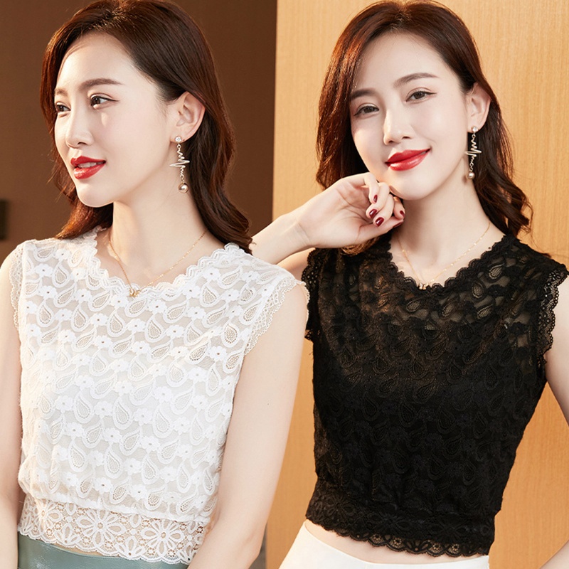 Áo Ren Hoa Cổ Tròn Thời Trang Nữ Tính