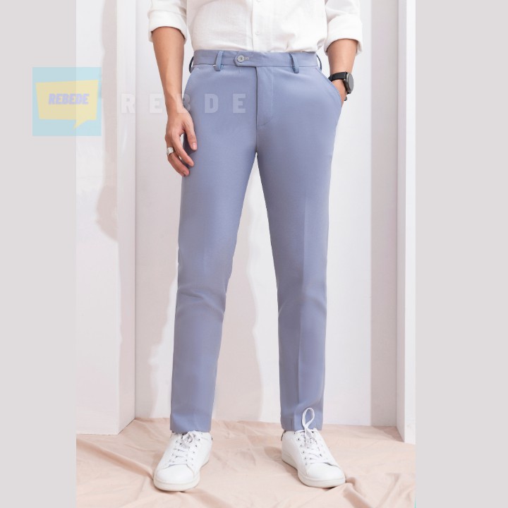 Quần tây nam thời trang ống côn vừa, vải co giãn dễ chịu (inbox để tư vấn size chuẩn hơn) | BigBuy360 - bigbuy360.vn