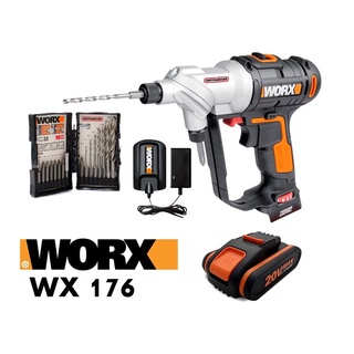 Chính hãng - máy khoan vặn vít đa năng dùng pin 20v 30nm worx wx176