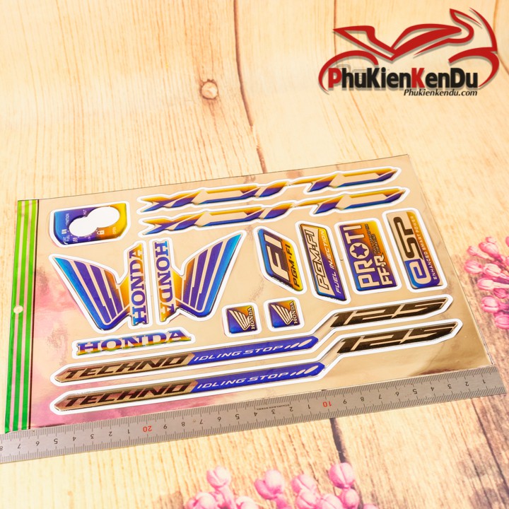 TEM CROM CHỮ NỔI CHO XE CLICK
