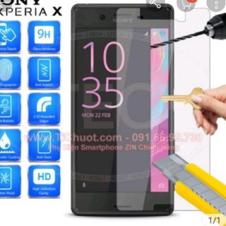 Kính cường lực sony xperia X ( trong suốt )