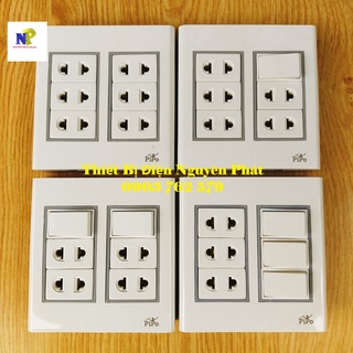 Bảng Điện PiPo Giả Âm Ráp Sẳn PN20 - Hàng Cao Cấp
