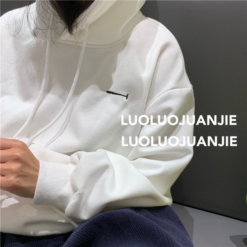 Áo Hoodie 2 Màu Xanh / Trắng siêu xinh . Áo Lót Nỉ chất đẹp ❤❤❤