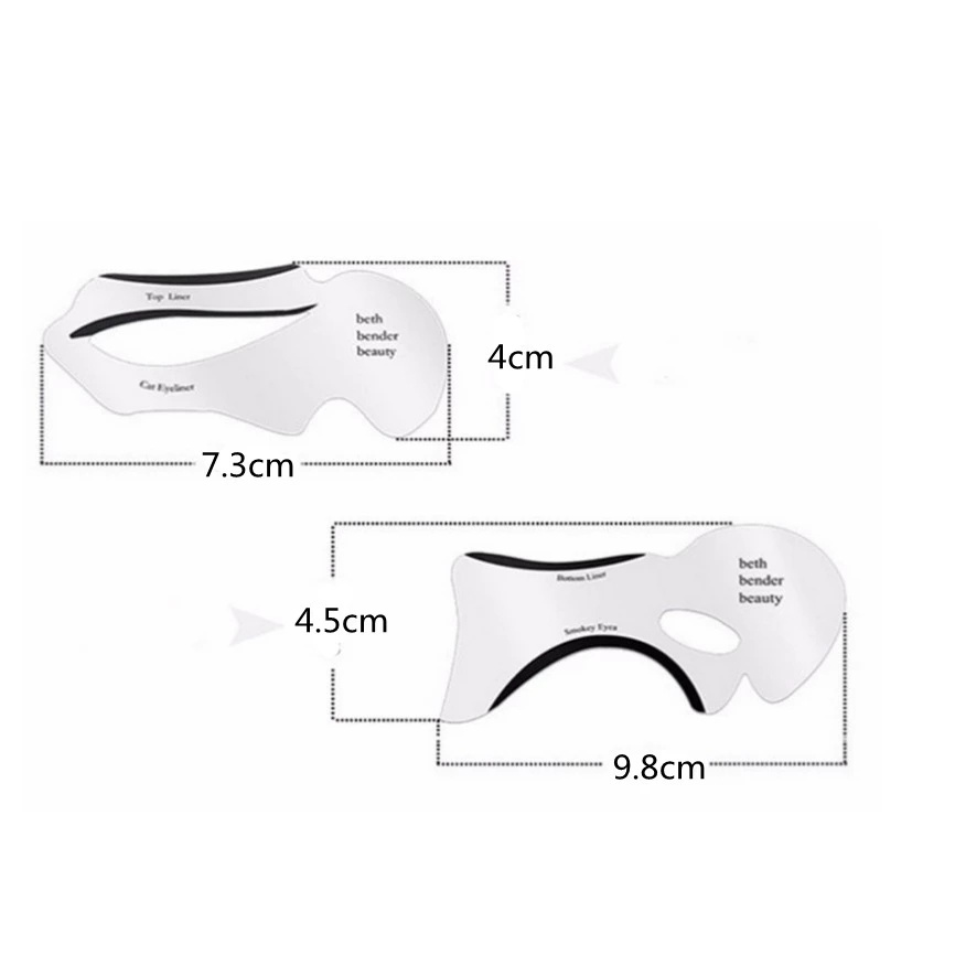 Bộ 10 Thẻ Khuôn Kẻ Mắt/Kẻ Mắt Nhanh Chóng Tiện Dụng