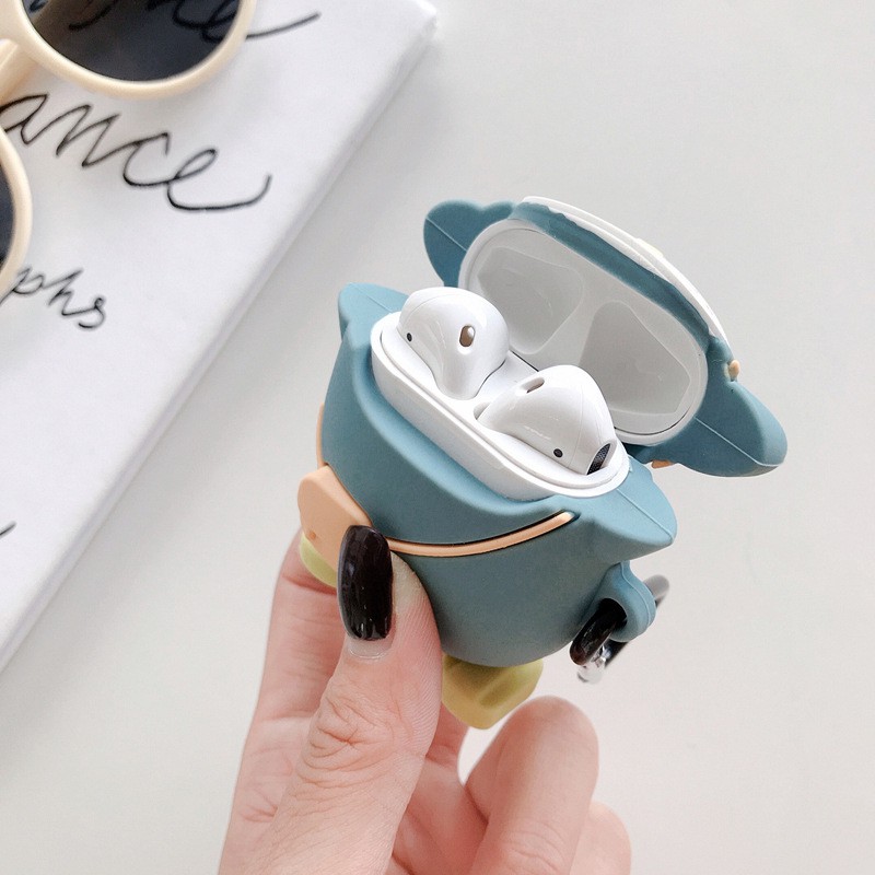 Vỏ bảo vệ đựng tai nghe Airpod 1/Airpod 2/Airpod pro Chim cánh cụt Siêu Cute Bằng Sillicone Dẻo Case Airpods