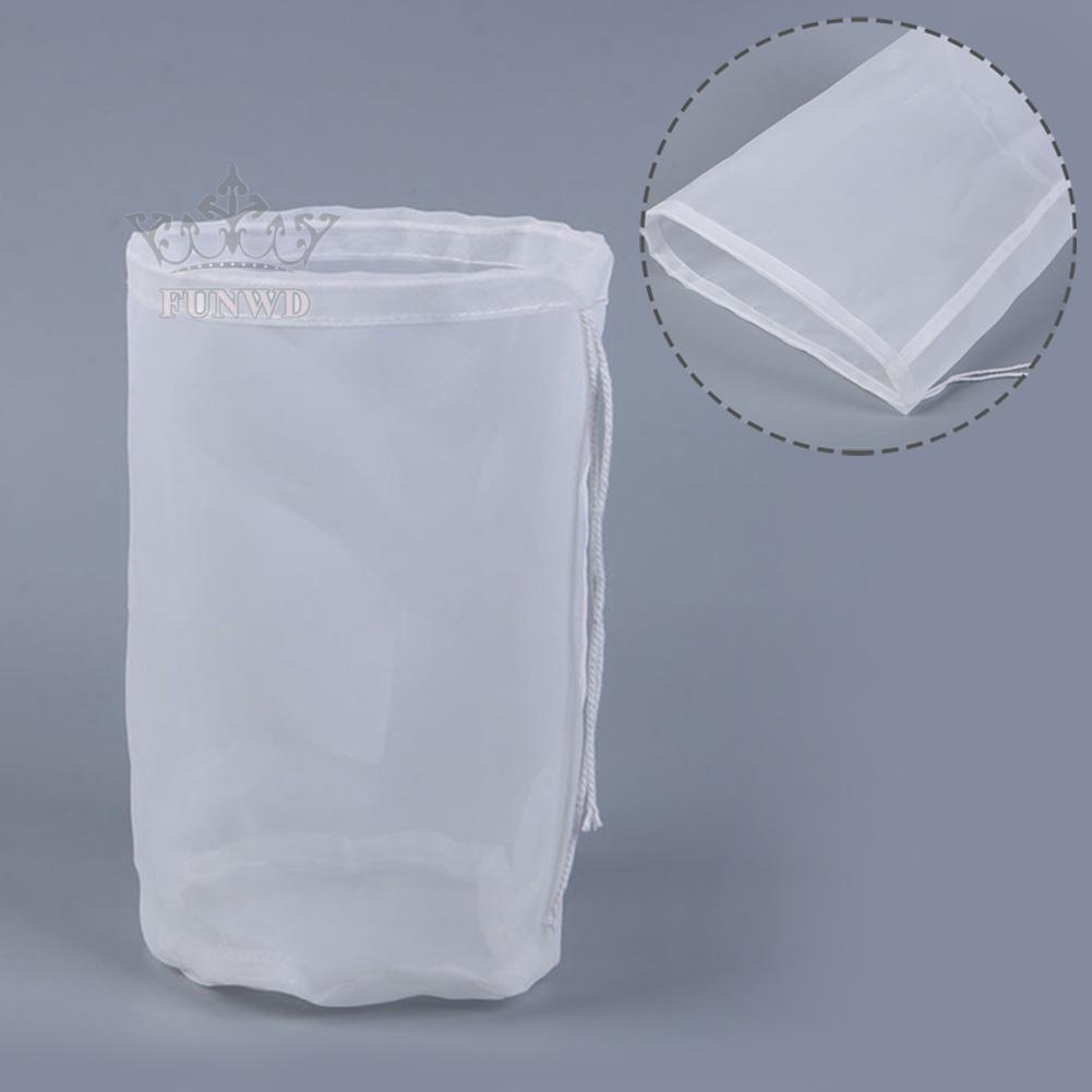 【FUNWD】Bag Mesh Filter Bags Nylon With Drawstring 11.81 X 17.71 In Aquarium Net