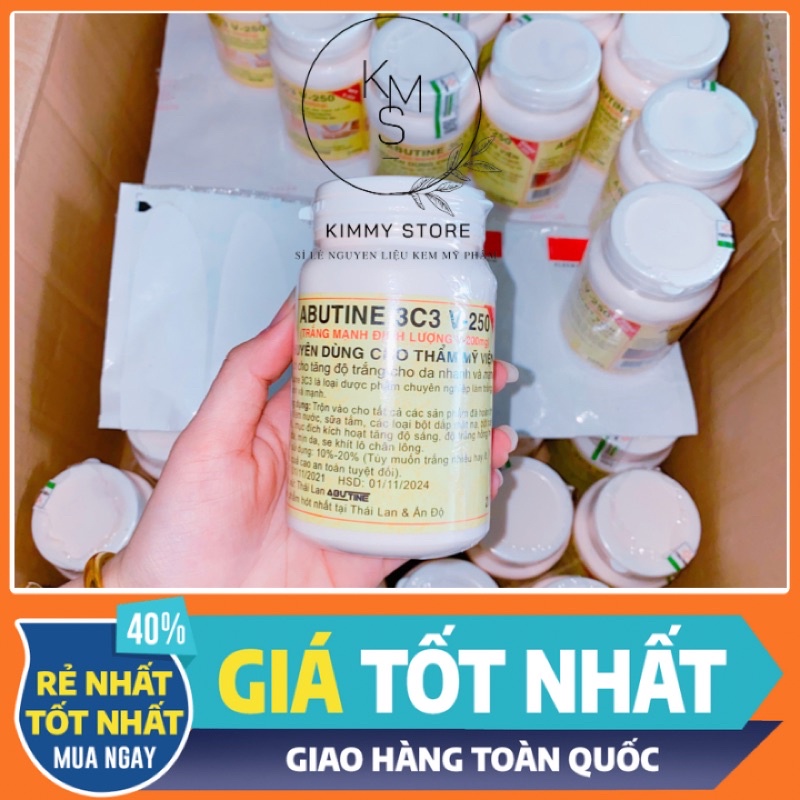 lẻ hũ 200g kích abutine 3C3 màu vàng