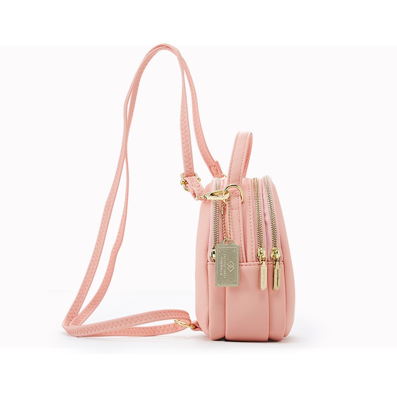 Pierre Loues Ba Lô Mini Da PU Mềm Đa Năng Cho Nữ Pierreloues