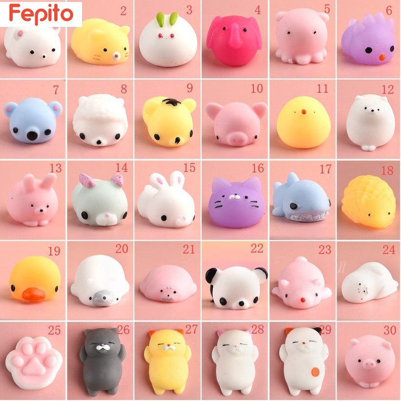 Fepito Squishy Slow Mochi Cat Toys Squishy Murah for Cellphone Case Giảm căng thẳng