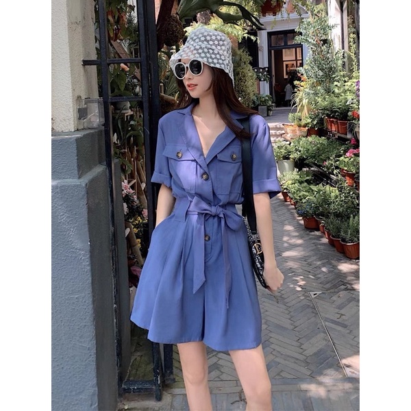 Jum kèm đai bảng màu lạ, Jum ngắn kèm đai Hàn Quốc - Dorita Boutique