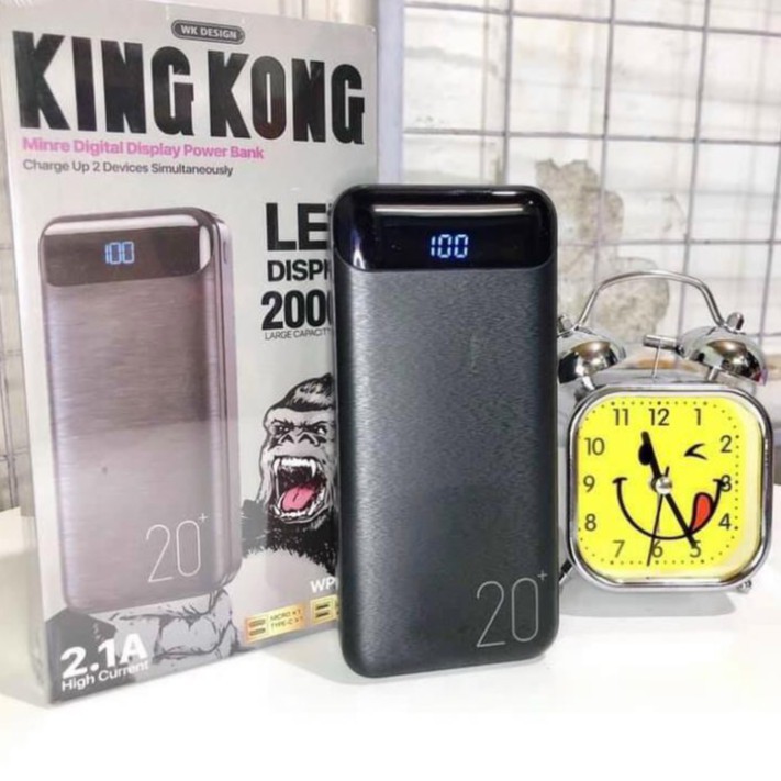 Sạc dự phòng KingKong Led Display WP168 dung lượng 20000mAh