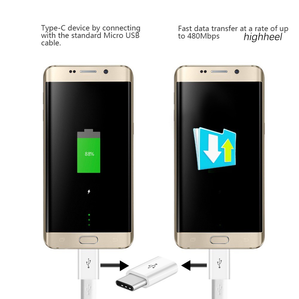 Đầu Chuyển Đổi Cổng Micro USB Sang Type-C OTG Cho Điện Thoại