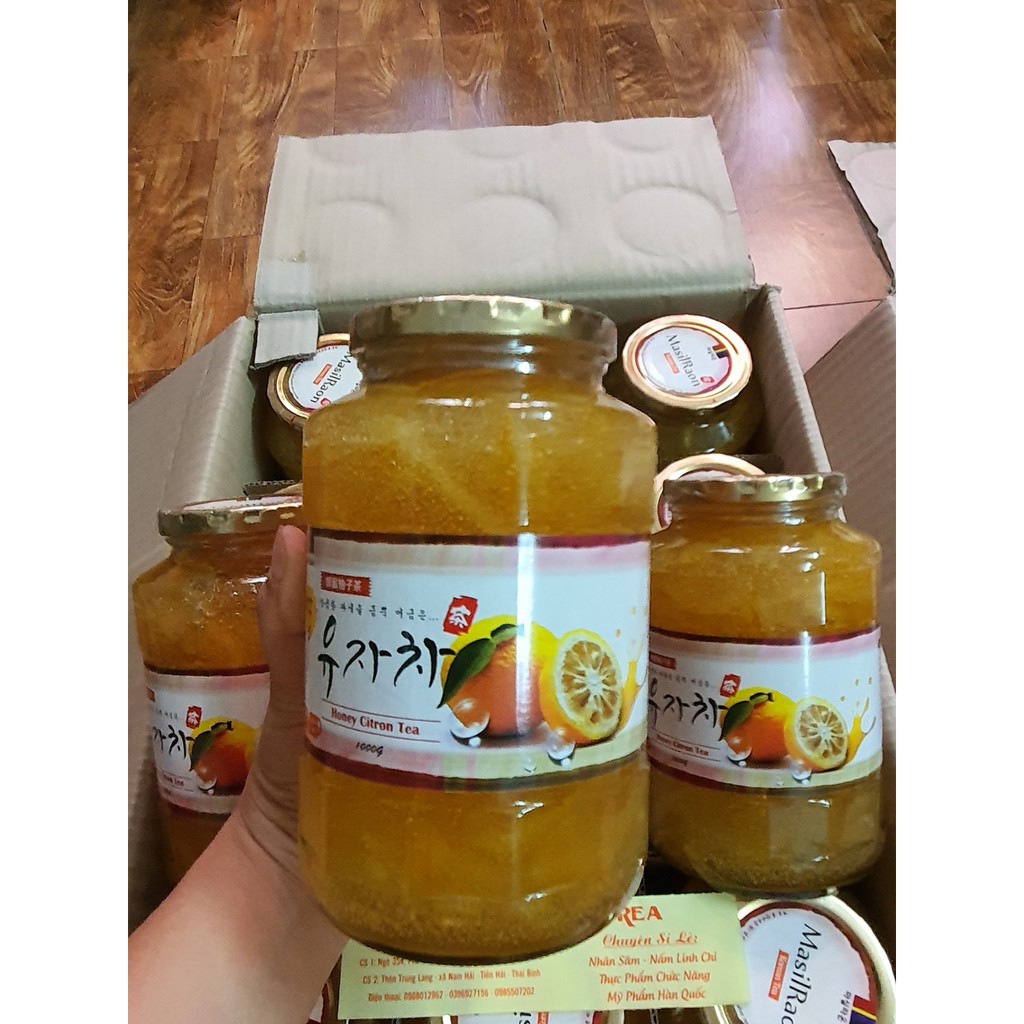 Mật Ong Chanh Vàng MasilRaon Hàn Quốc Hũ 1kg