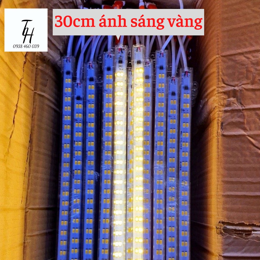 Đèn led thanh 220v dài 30cm nhiều màu giá rẻ