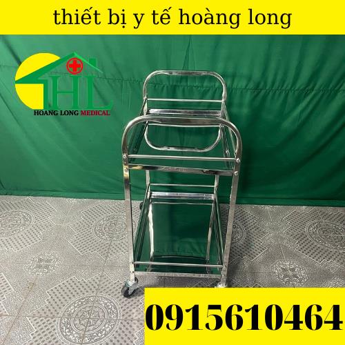 Xe Tiêm 2 Tầng Inox - Xe Đẩy Inox