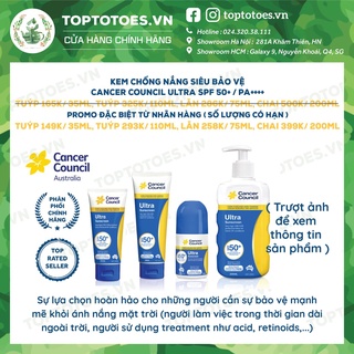 Kem chống nắng Siêu bảo vệ Cancer Council Ultra SPF 50+ PA ++++