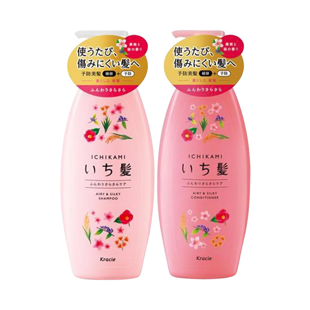 Bộ  Dầu Gội - Xả Tóc ICHIKAMI Nhật Bản 530ml