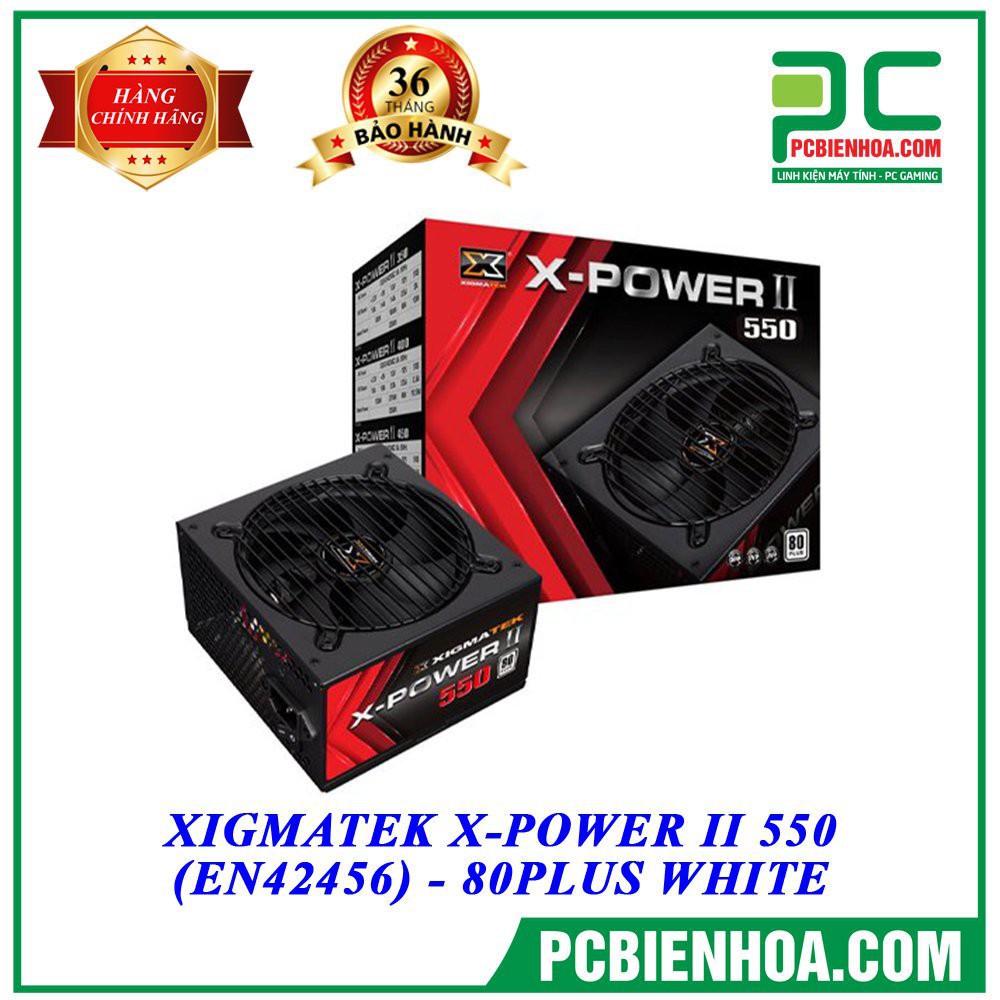 Nguồn máy tính XIGMATEK X-POWER II 550-80PLUS WHITE 95