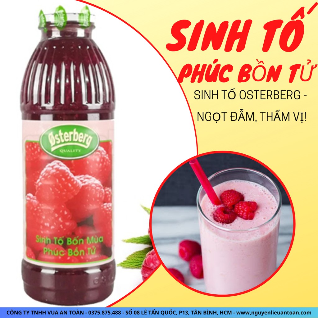 Mứt Sinh Tố Osterberg Phúc Bồn Tử 1 Lít