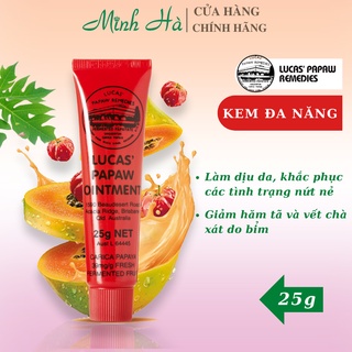 Kem đa năng Lucas Papaw Ointment 25g làm dịu da, lành vết thương, khắc phục các tình trạng nứt nẻ