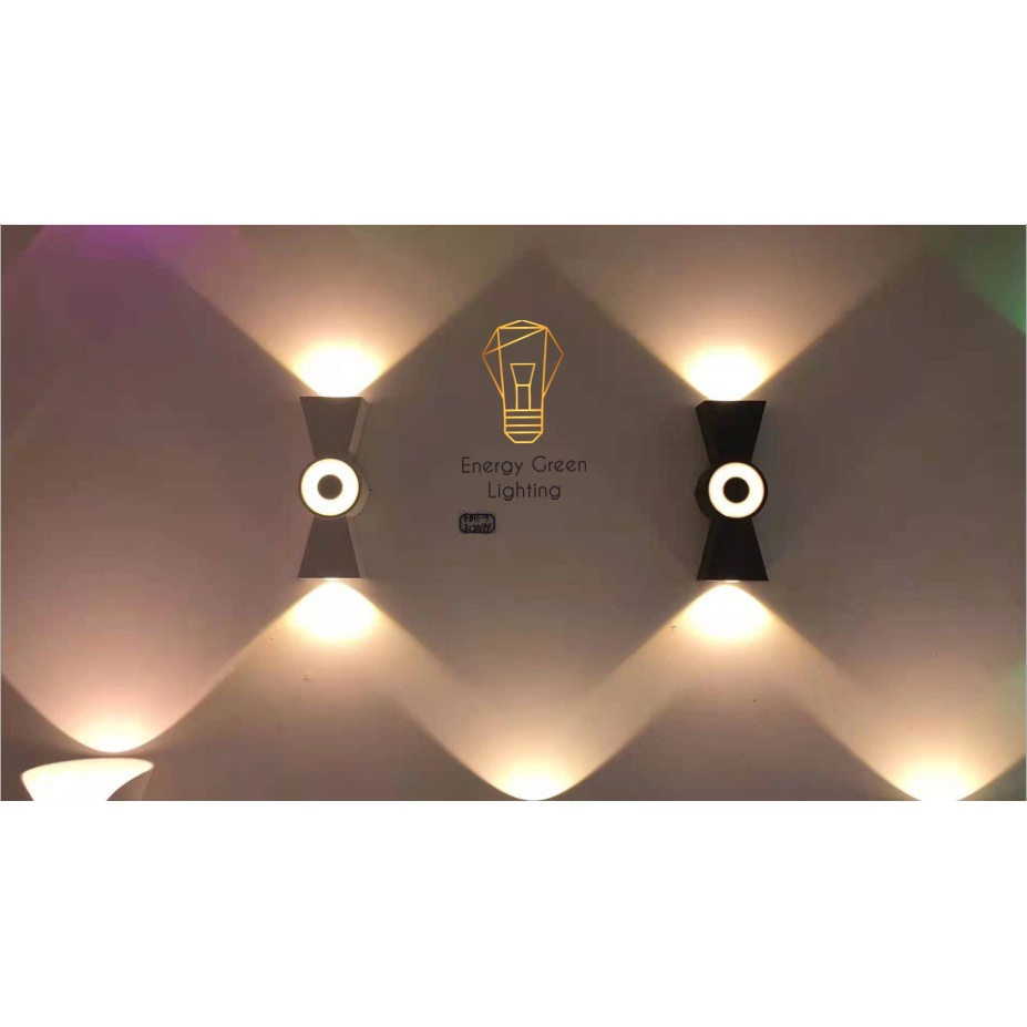 Đèn Hắt Tường Energy Green Lighting Chống Nước 3 Đầu Chiếu Sáng JLC19 8W Ánh Sáng Vàng - Chip Led Siêu Sáng