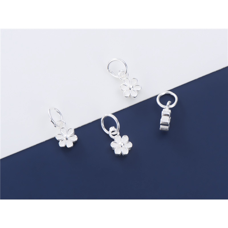 Mặt Dây Chuyền Bạc 925 Hình Hoa Nhỏ Xinh Xắn