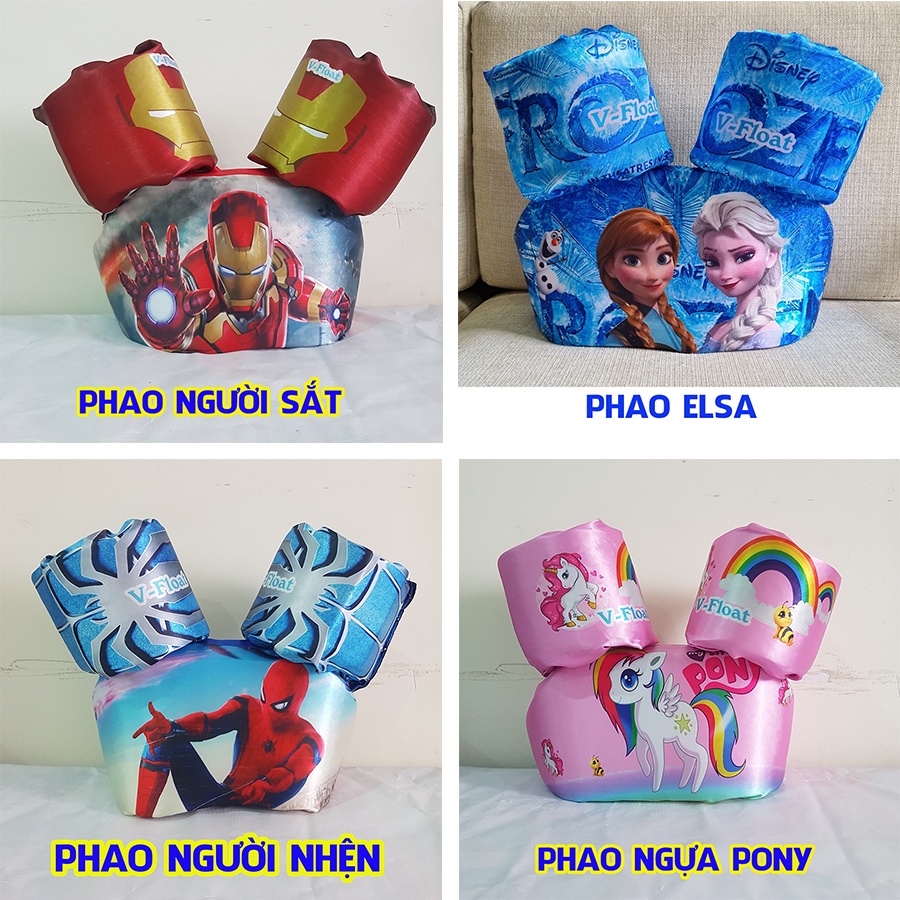Phao Bơi Liền Thân Đáng Yêu Cho Bé 2-10 tuổi (Hàng chính hãng V-Float - hàng sẵn- tặng túi đựng cao cấp)