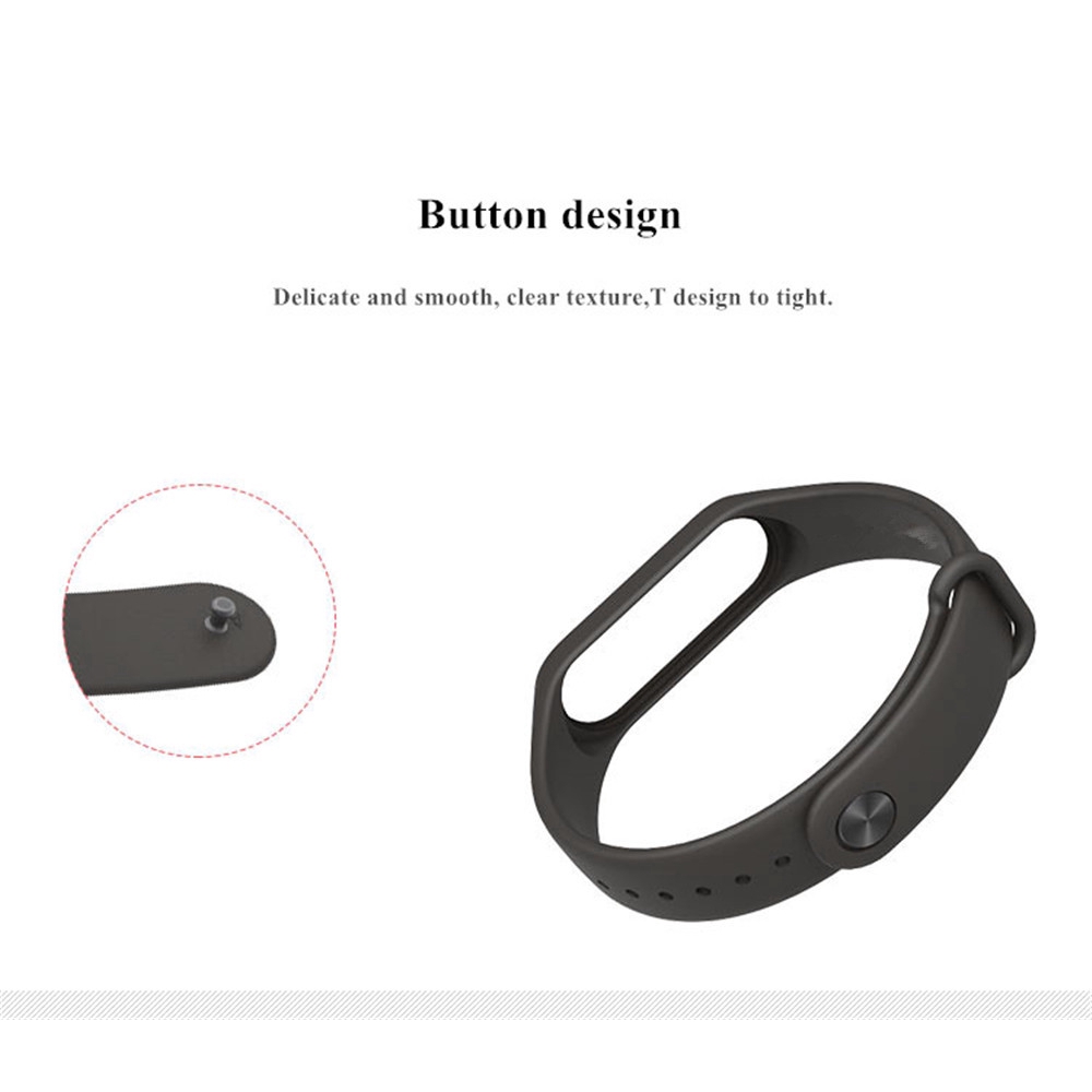 Dây đeo bằng silicon cho đồng hồ thông minh Xiaomi Mi Band 3