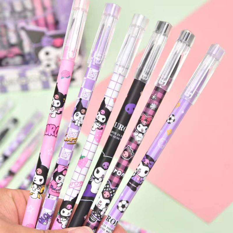 SANRIO Set 6 Bút Mực Gel Ngòi 0.5mm Dễ Thương Có Thể Tẩy Xóa Tiện Dụng