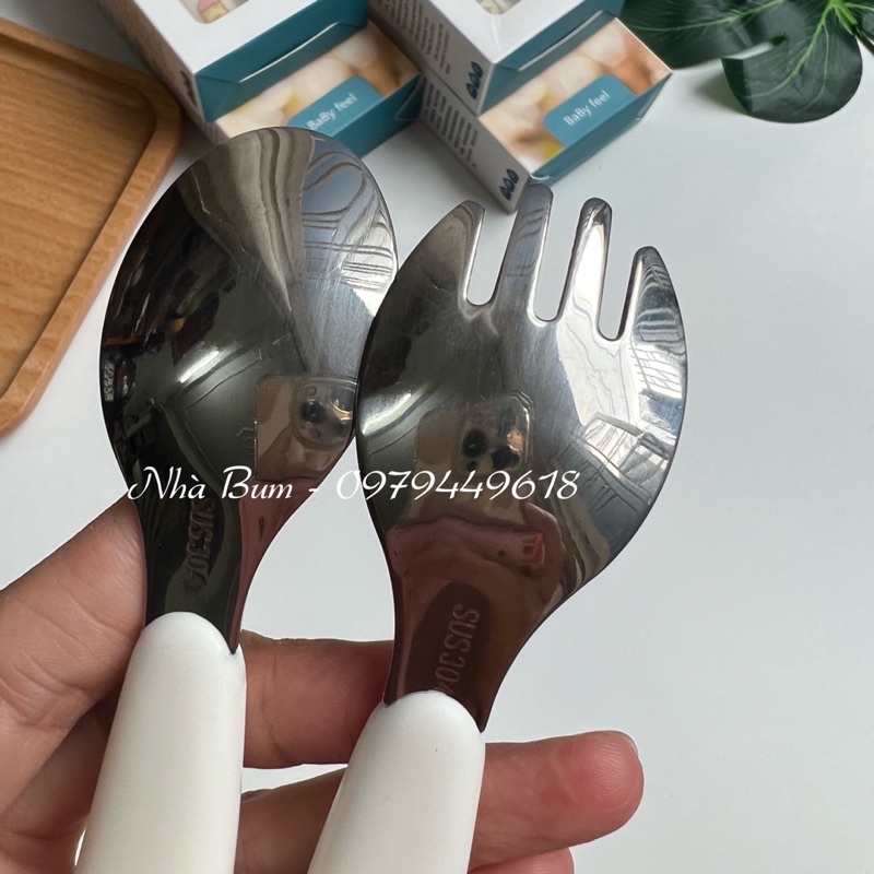 Set thìa nĩa cho bé ăn dặm - Thìa nĩa BabyLove - Nhà bum Lienlebc - Baby Love