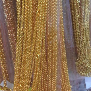 Dây chuyền chữ công khía màu 24 H25