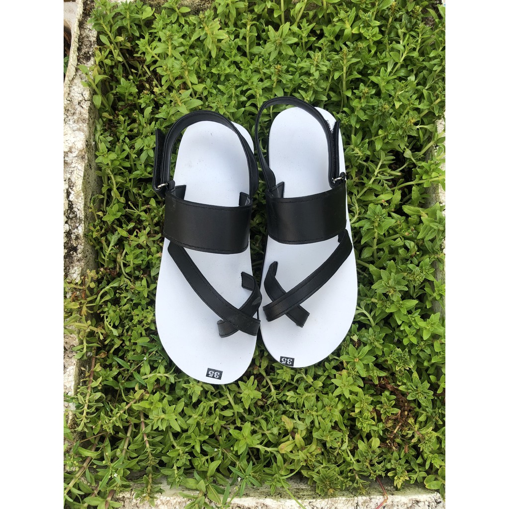 Sandaldongnai dép sandal nữ ( đế trắng quai đen ) size từ 35 nữ đến 41 nữ size khác nhắn tin để chọn thêm