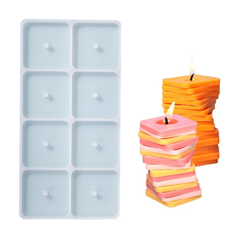 Khuôn Silicone Xoay Làm Bánh Mousse Hình Vuông