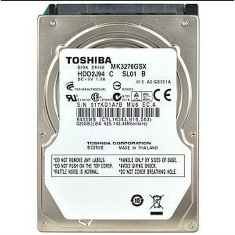 Ổ Cứng Toshiba 320gb 2.5 "Ori Laptop Hdd
