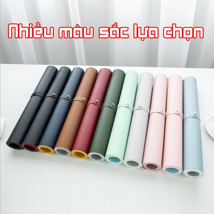 Lót chuột da cỡ lớn (Mouse Pad 2 mặt) size 120x60 80x40 60x30 cm nhiều màu sắc