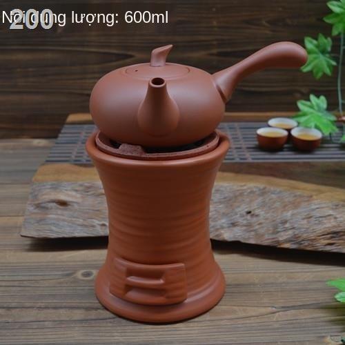 【bán chạy】Bếp nấu chè bằng gốm sứ tím, không khí, bùn đỏ, than, Kung Fu, ấm đun nước, bộ than cách nhiệt [Gửi ngày 31 th