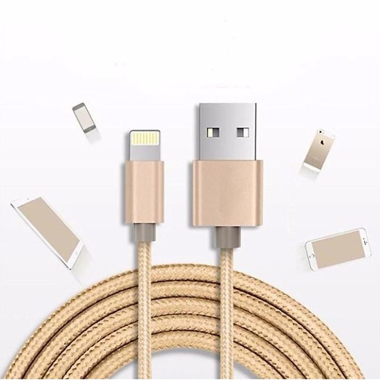 Dây Cáp Sạc Nhanh Bọc Dù Siêu Bền Dài 3M Lightning Cho iPhone/iPad