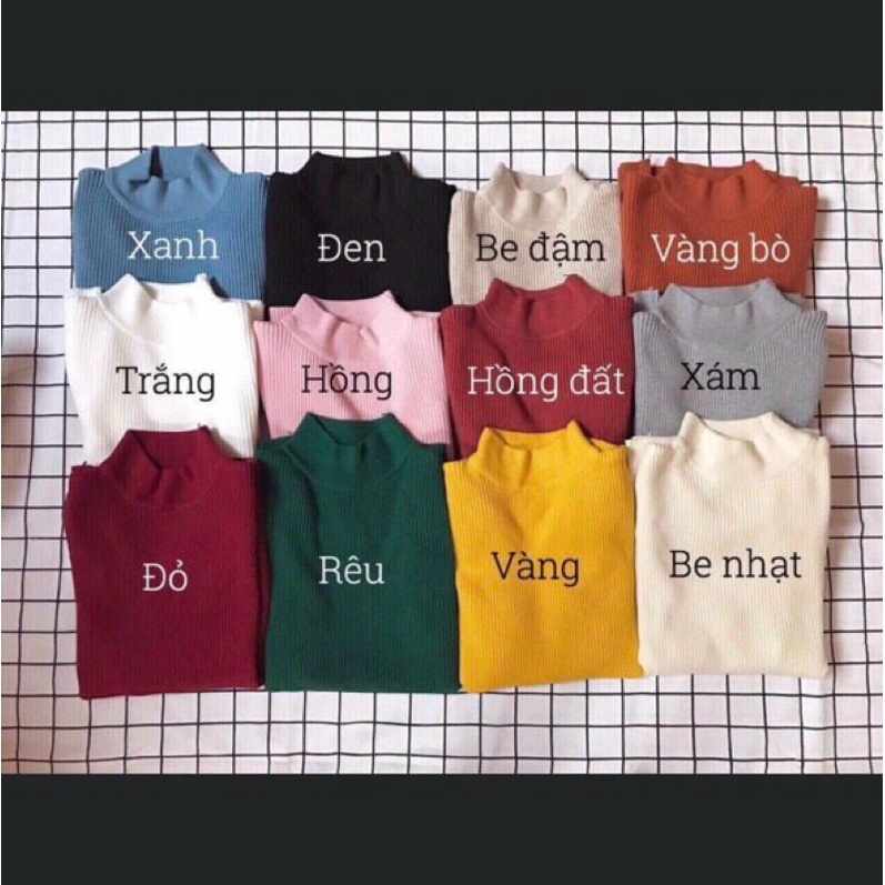 áo len cổ 3 phân