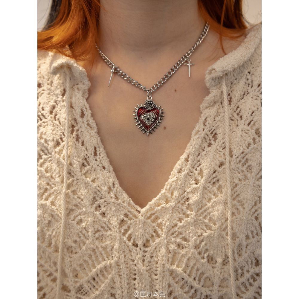 Vòng cổ Mặt Thánh Giá / Hoa Hồng / Cây Tre Phong Cách Punk Gothic Thời Trang Cá Tính