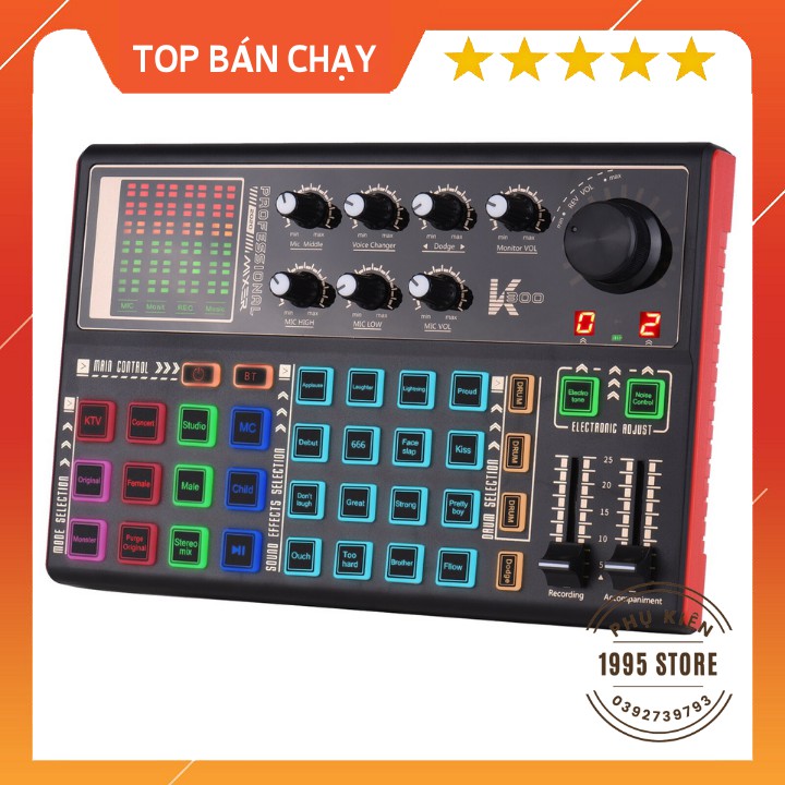 Trọn Bộ Sound Card K300 Và Mic Thu Âm ISK AT100 Chính Hãng Có Auto Tune . Bảo Hành Lên Đến 12 Tháng