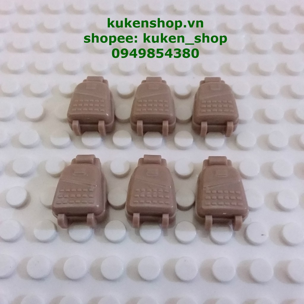 COMBO 5 Balo Phụ Kiện Cho Lính NO.446 - Phụ Kiện MOC Army