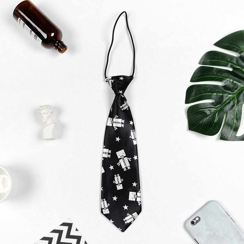 Cà Vạt Cao Su Họa Tiết Sọc Caro Thời Trang Cho Nam Và Nữ