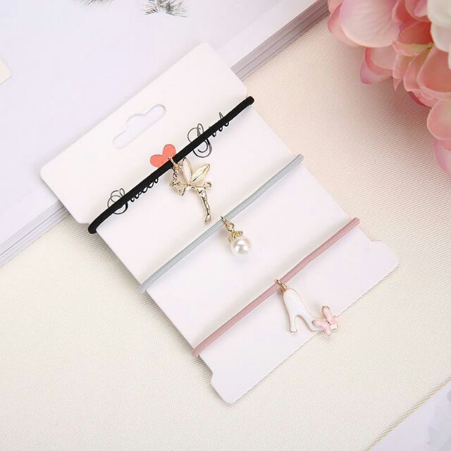 Set 3 dây cột tóc phong cách Hàn Quốc Dễ Thương