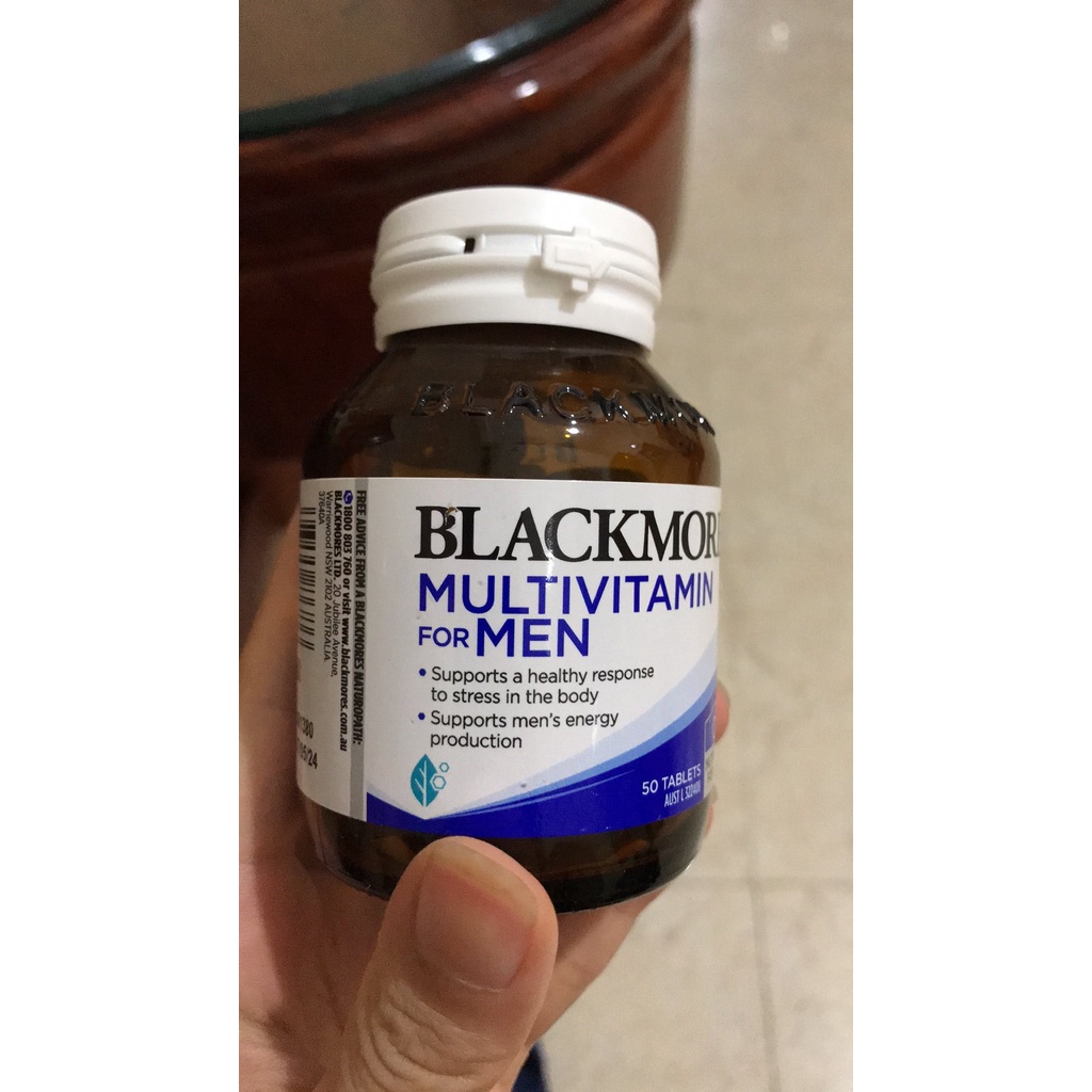 Blackmores Multivitamin for Men 50 viên của Úc, bổ sung vitamin cho Nam, tăng cường sinh lý nam mẫu mới