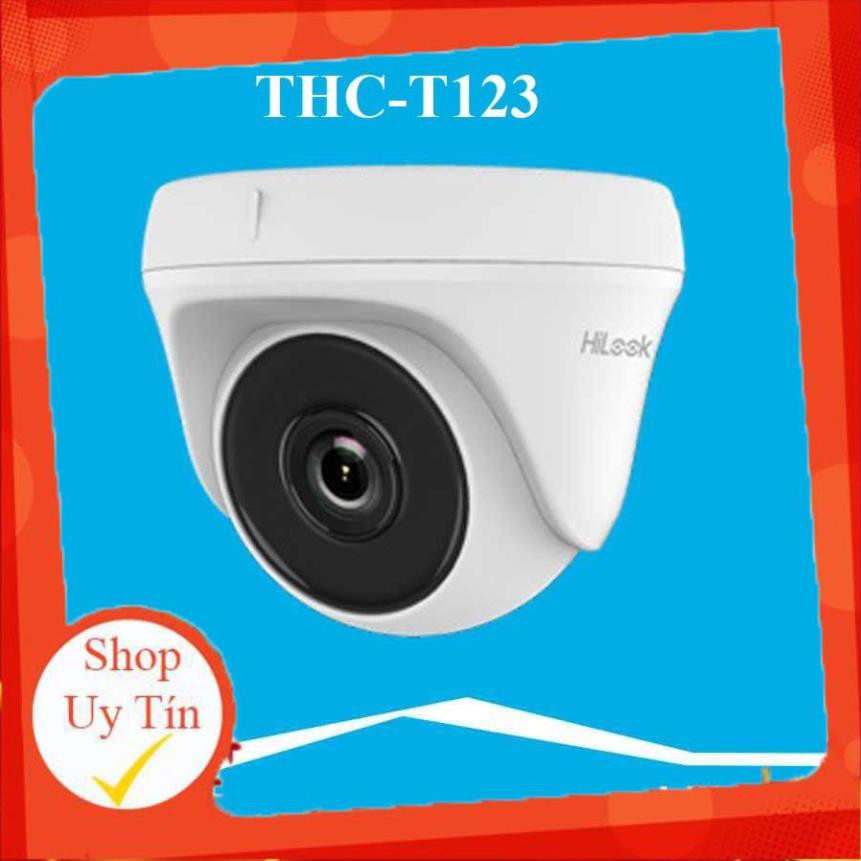 Camera Dome HDTVI hồng ngoại 2.0 Megapixel HILOOK THCT123 Hàng chính hãng