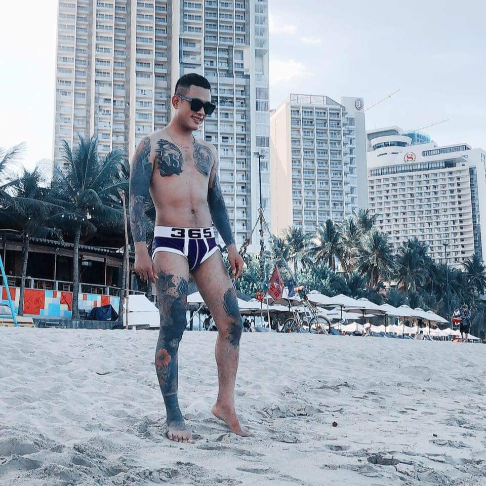 [free ship 50k + che tên đơn hàng] quần lót nam, quần lót tam giác thun cotton in số 365 (hình chụp tại shop)